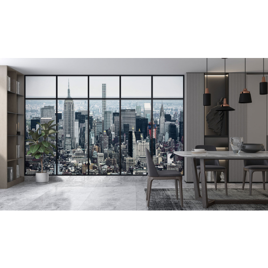 Papier peint panoramique Trompe l'œil Verrière - New york