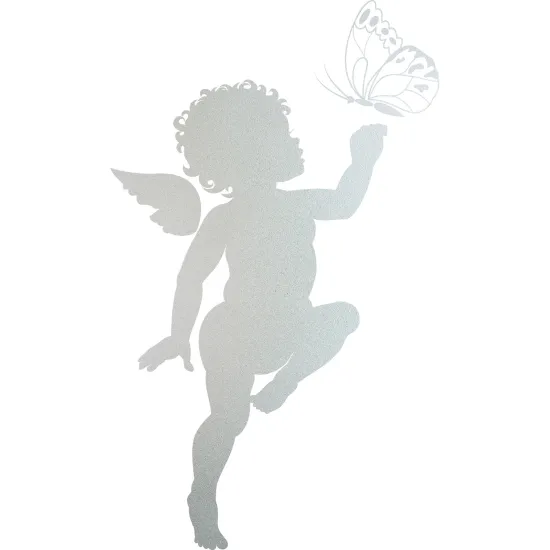 Frosted Window Glass Sticker - Angel