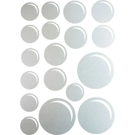 Frosted Window Glass Sticker - Set Of 19 Bubbles