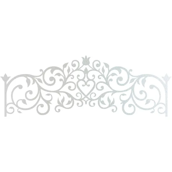 Frosted Window Glass Sticker - Headboard