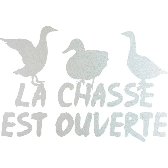 Frosted Window Glass Sticker - The hunt is on