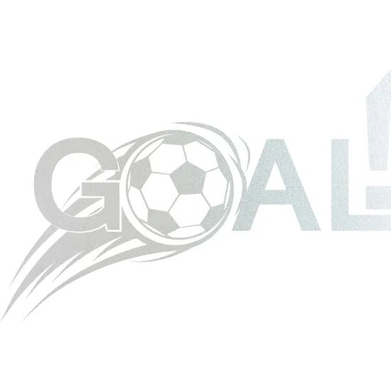Frosted Window Glass Sticker - Foot Goal