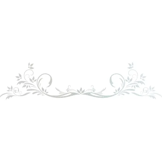 Frosted Window Glass Sticker - Headboard