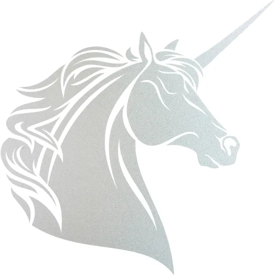 Frosted Window Glass Sticker - Unicorn