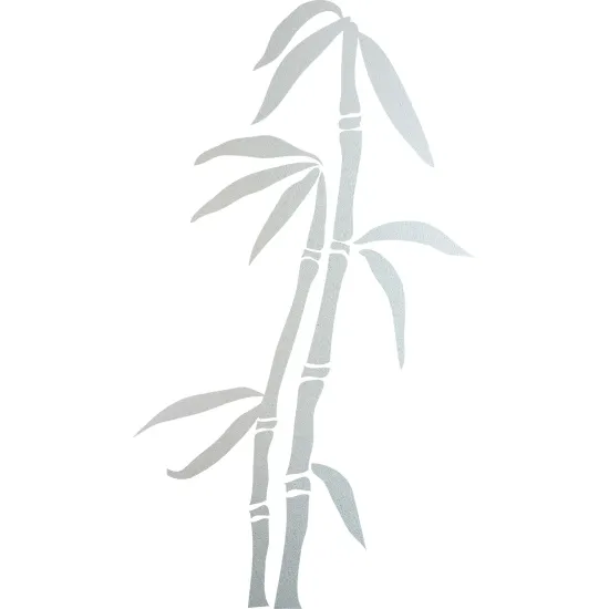 Frosted Window Glass Sticker - Bamboo