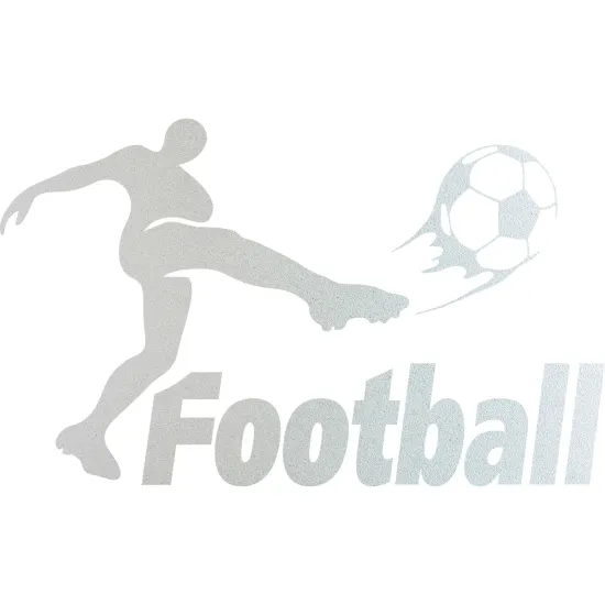 Frosted Window Glass Sticker - Football