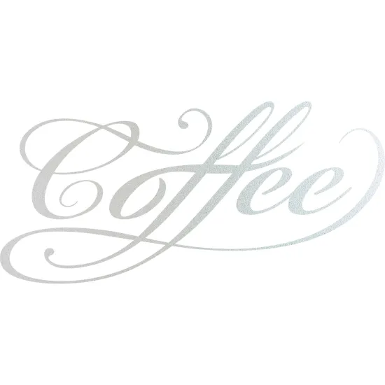 Frosted Window Glass Sticker - Coffee