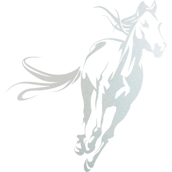Frosted Window Glass Sticker - Horse