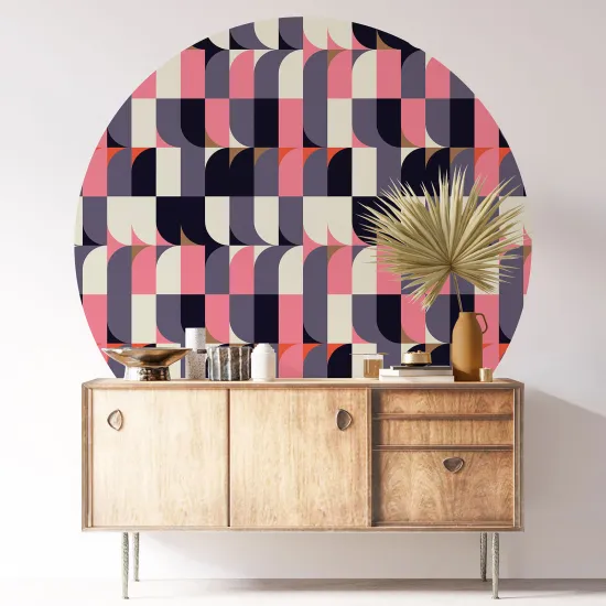 Round / Circle Wall Sticker - Geometric pattern