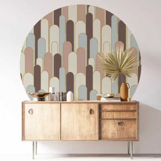 Round / Circle Wall Sticker - Arches Design