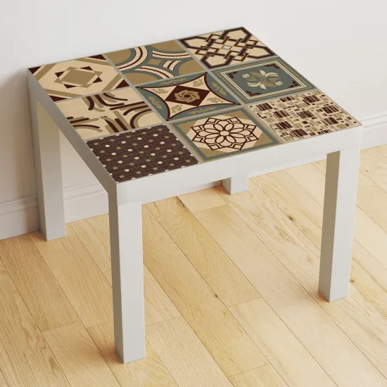 Table Sticker - Cement Tile Pattern