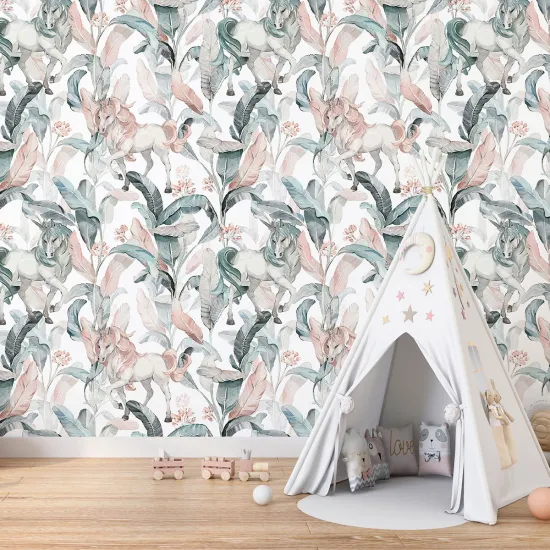 XL Wall Mural - Wallpaper for Kids - Unicorns