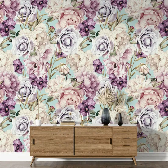 XL Wall Mural - Wallpaper - Floral pattern
