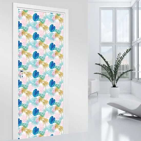 Door Sticker - Decal - Leaves