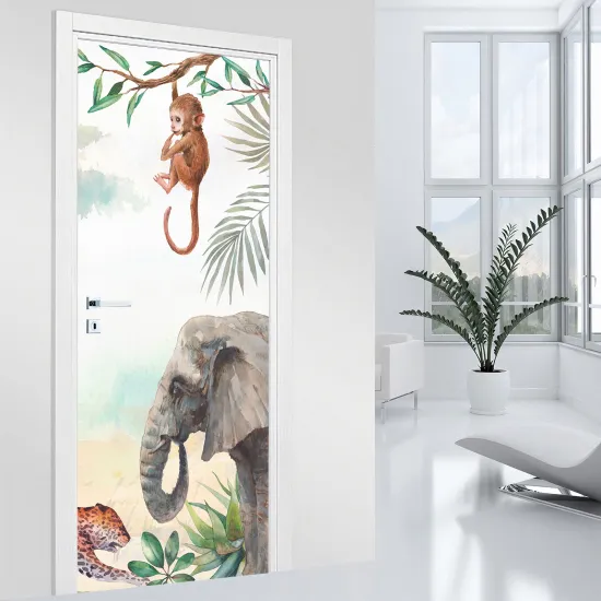 Door Sticker - Decal - Jungle