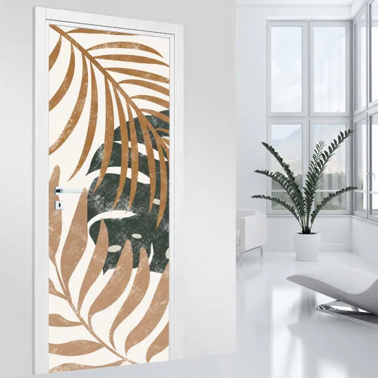Door Sticker - Decal - Leaves