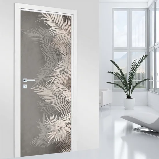 Door Sticker - Decal - Leaves