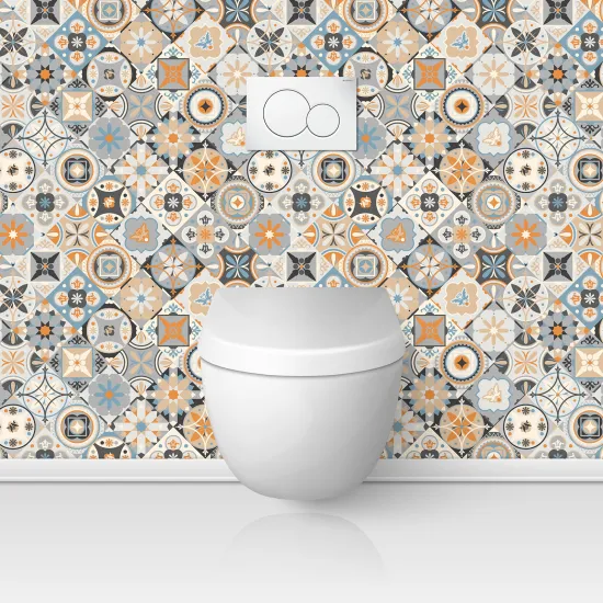 Toilets Self Adhesive - Cement tile effect