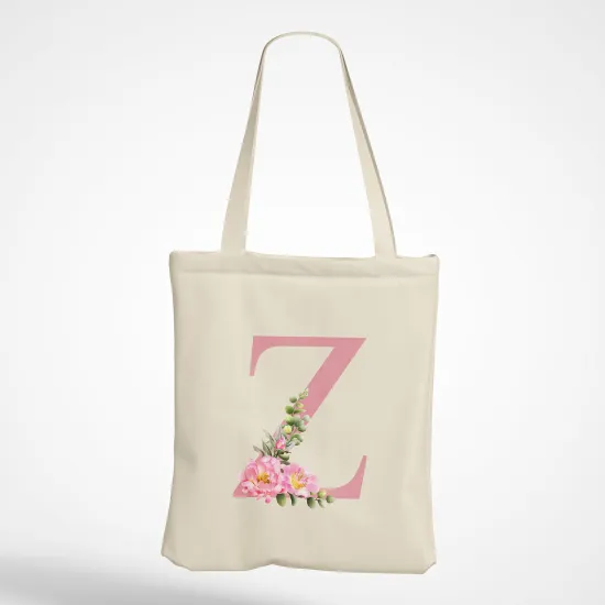 Personalized Monogram Tote Bag - Letter Z