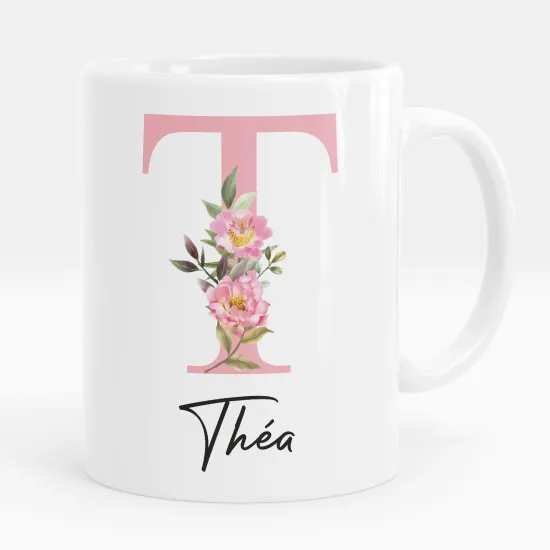 Personalized Monogram Mug - Letter T
