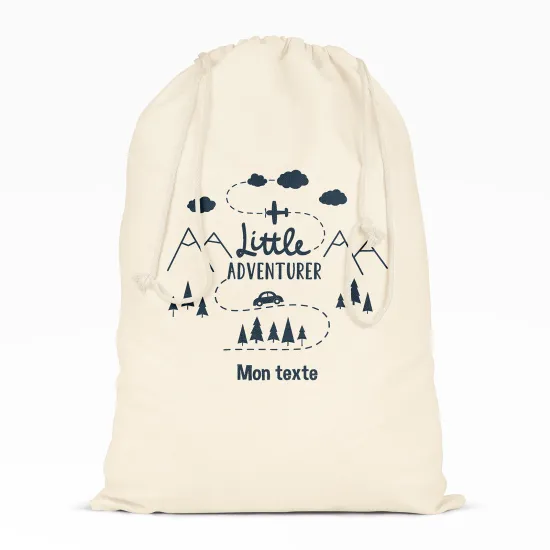 Personalized Drawstring bag for Kids - Little adventurer