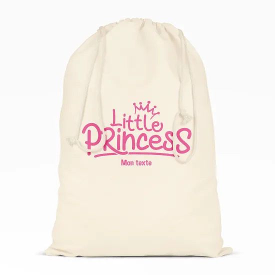 Personalized Drawstring bag for Kids - Little princess