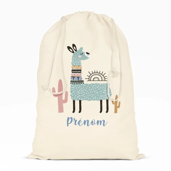Personalized Drawstring bag for Kids - Lama