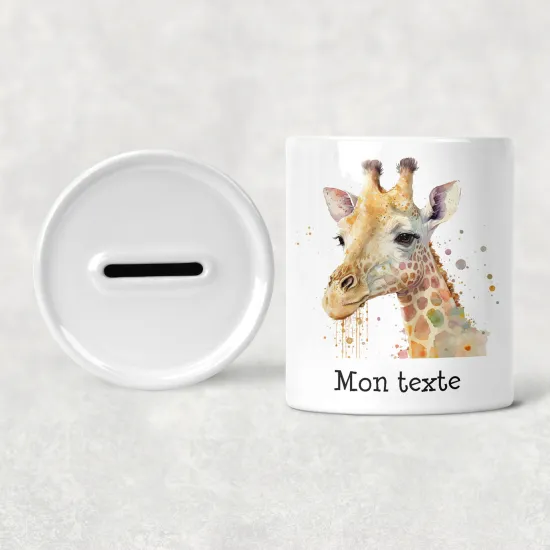 Personalized Kids / Children's Piggy Bank - Giraffe