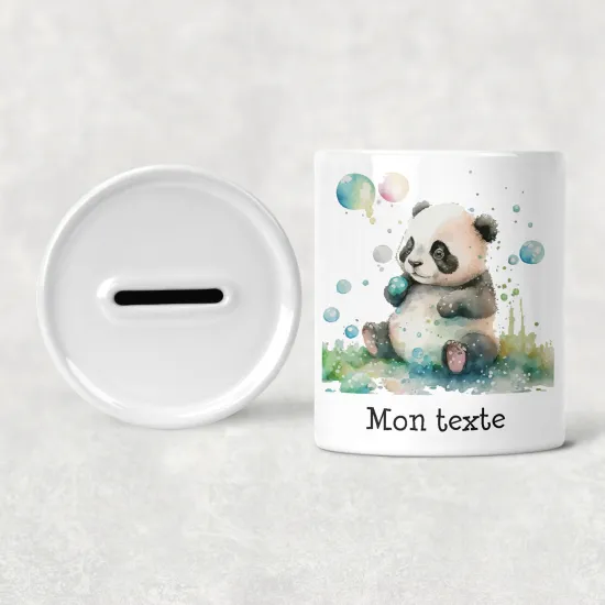 Personalized Kids / Children's Piggy Bank - Panda