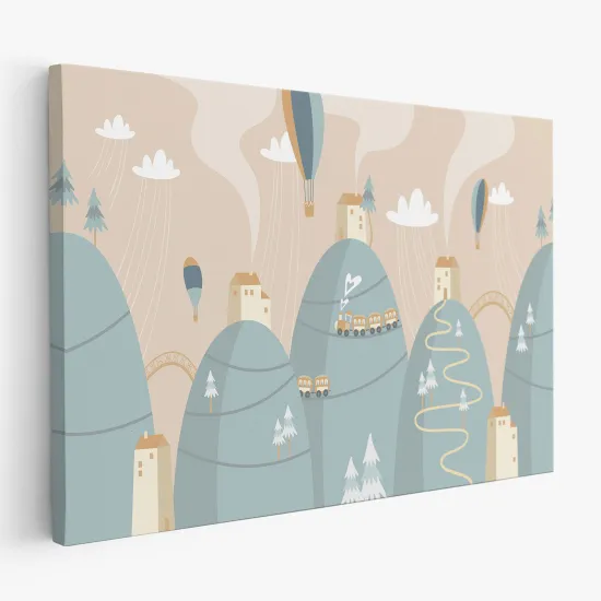 Canvas Print for Kids - Hot Air Balloons