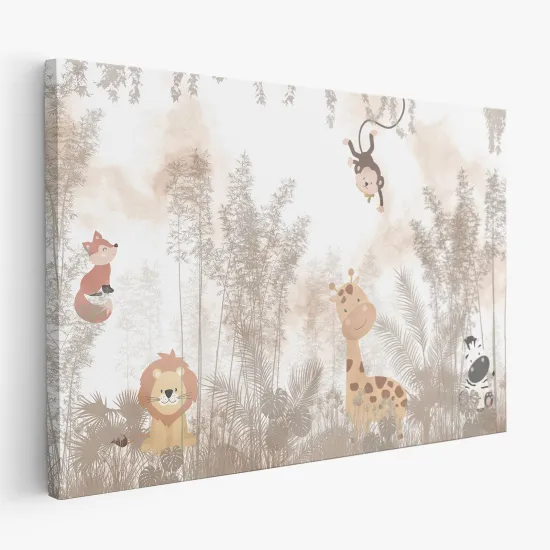 Canvas Print for Kids - Jungle Animals