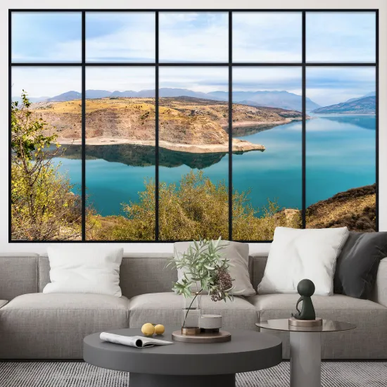 Optical Illusions Window Wall Sticker - Sea View