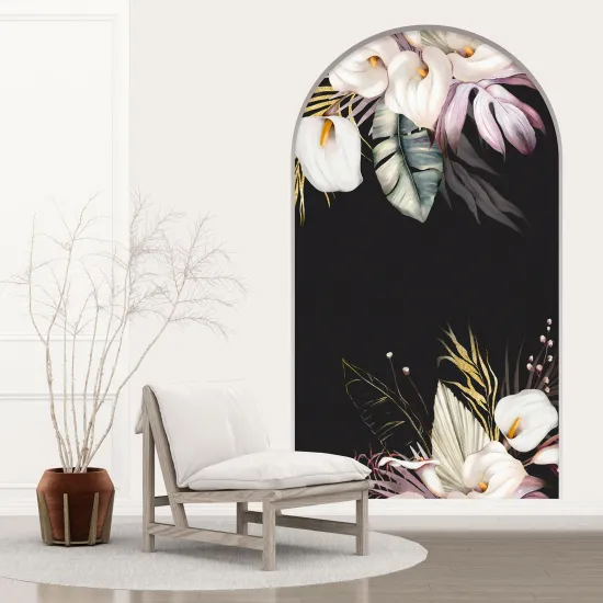 Optical Illusions Arch Wall Sticker - Flowers