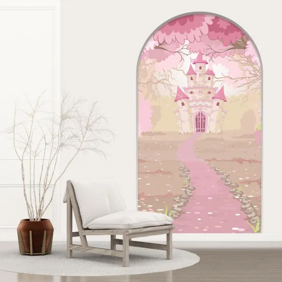 Optical Illusions Arch Wall Sticker for Kids - Castle