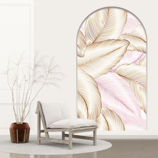 Optical Illusions Arch Wall Sticker - Leaves