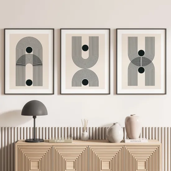 Set Of 3 Posters - Boho