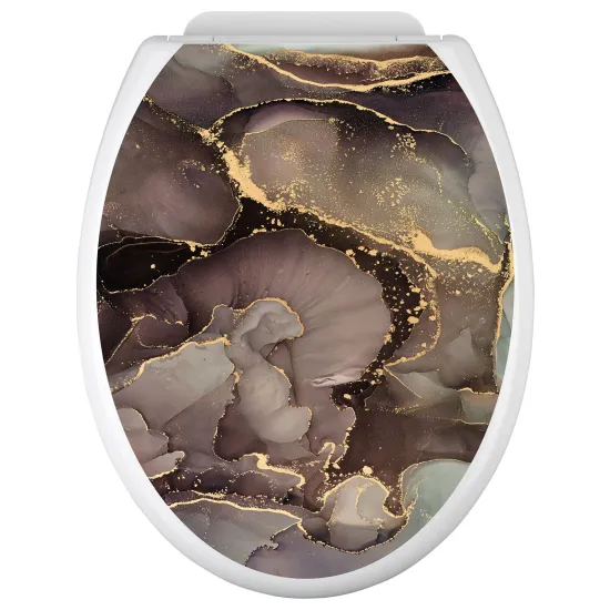 Toilet seat sticker - Marbled Effect