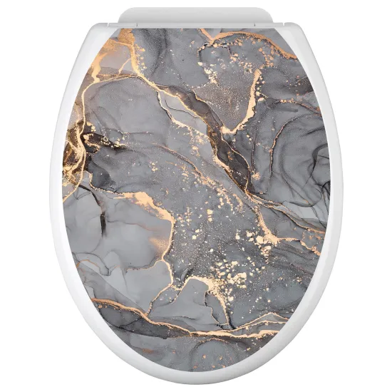 Toilet seat sticker - Marbled Effect
