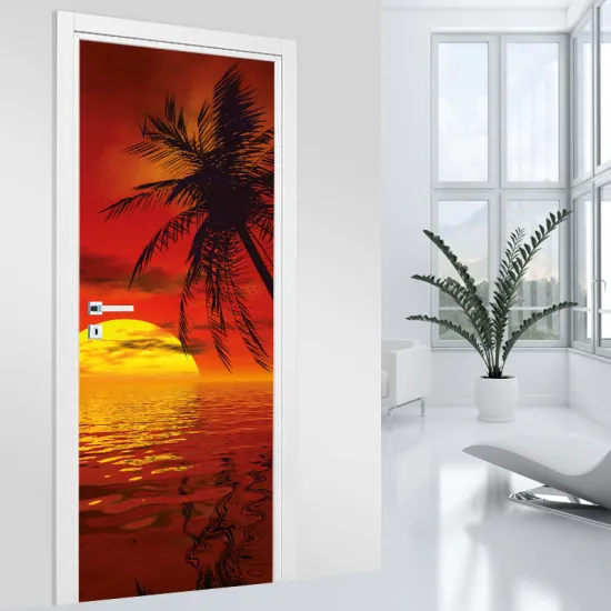 Door Sticker - Decal - Sunset