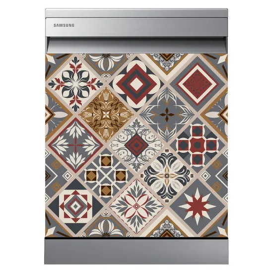 Dishwasher Sticker - Cement tiles