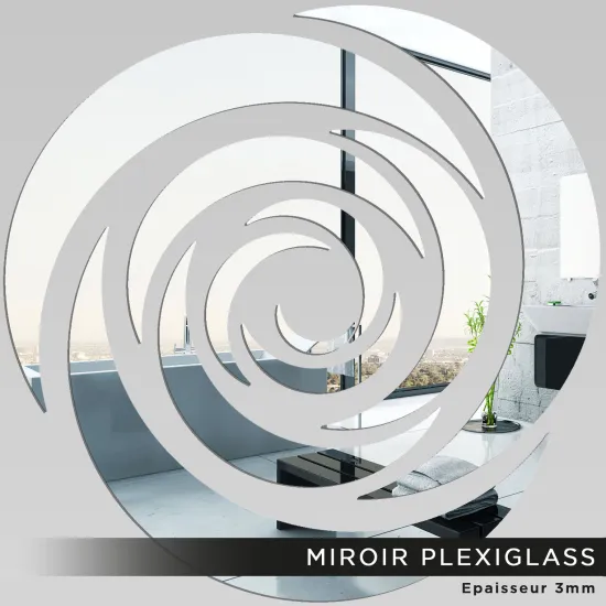 Acrylic Mirror - Rose design
