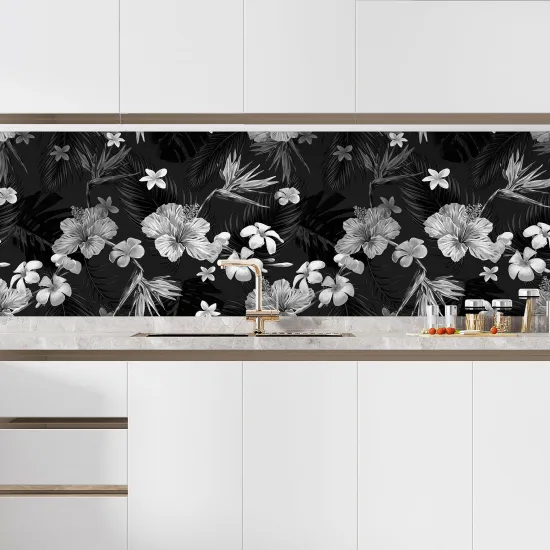 Self Adhesive Kitchen Splashback - Flowers