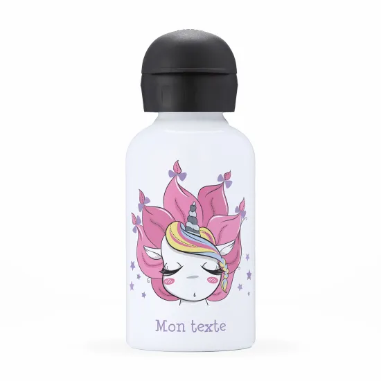 Personalized water bottle for kids - Unicorn