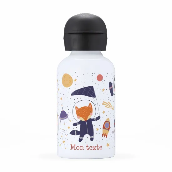 Personalized water bottle for kids - Astronaut Animals