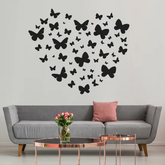 Wall Sticker - Butterfly Heart