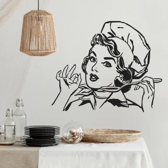 Sticker Mural - Cuisinière