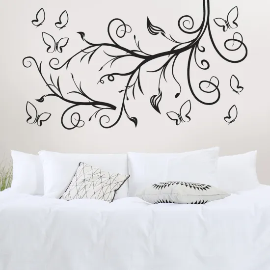 Sticker Mural - Branche Papillons