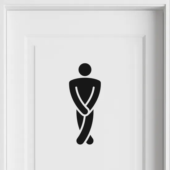Wall Sticker - Men's Restroom