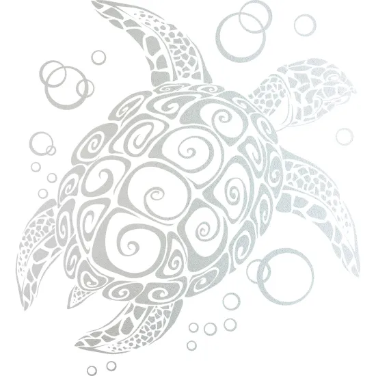 Frosted Window Glass Sticker - Sea turtle