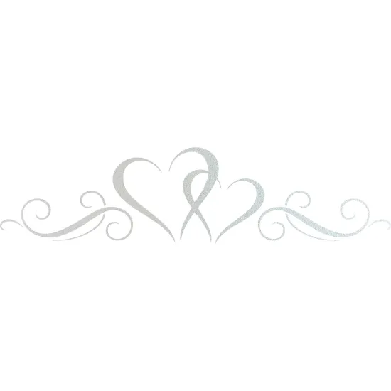 Vinilo Adhesivo Decorativo esmerilado - Corazones